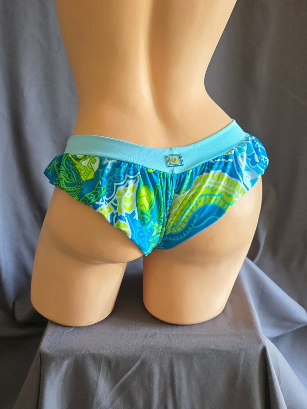 Pillow Hem Brazilian Cut Cheek Shorts